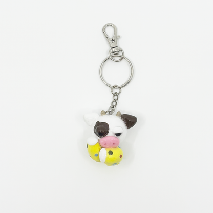 Bart the Cow Unimpressed Keychain