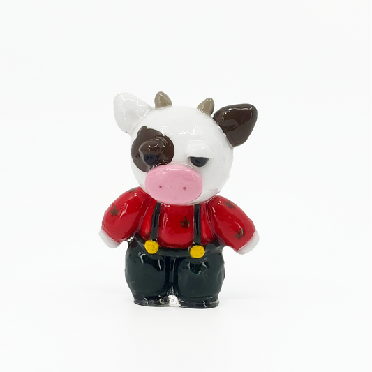 Festive Bart the Cow Figurine
