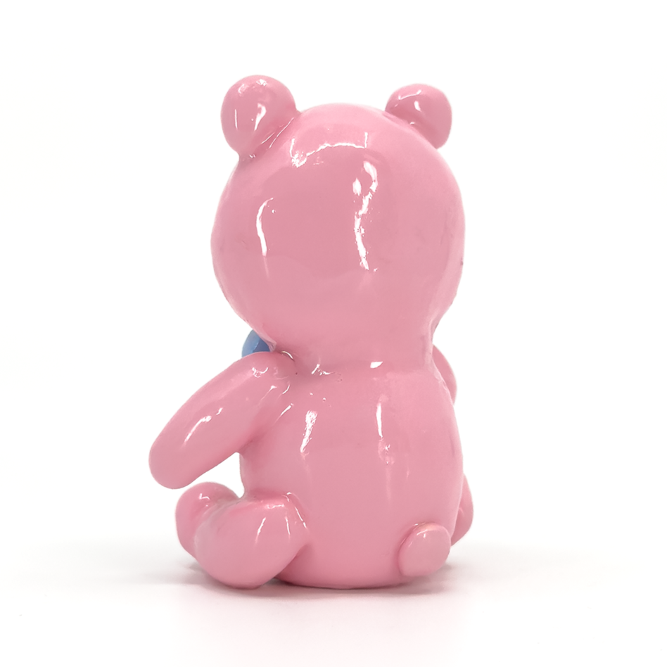 Pink Crying Bear Figurine