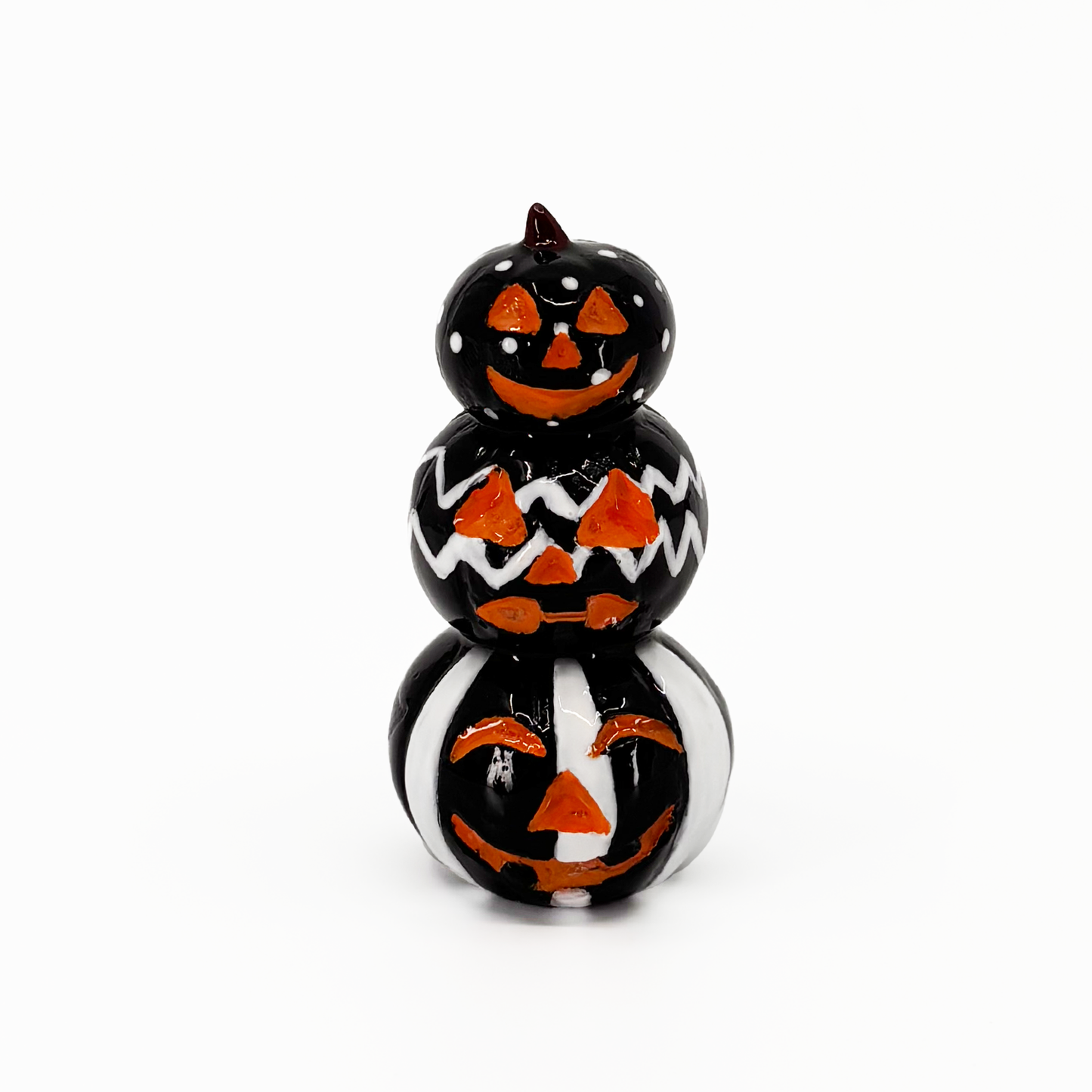 Black Jack-O-Lantern Figurine