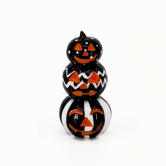 Black Jack-O-Lantern Figurine