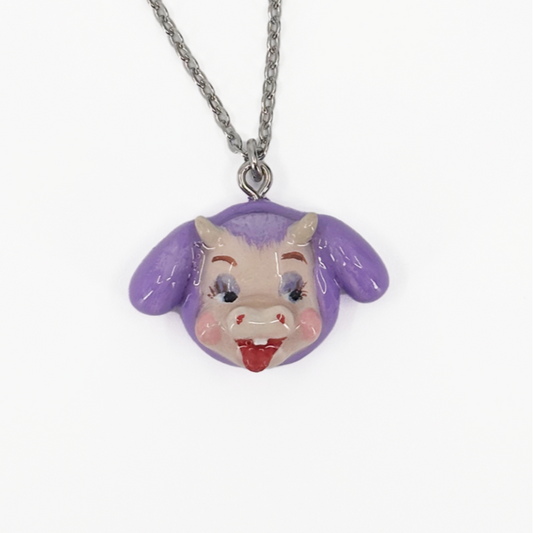 Purple Cow Necklace