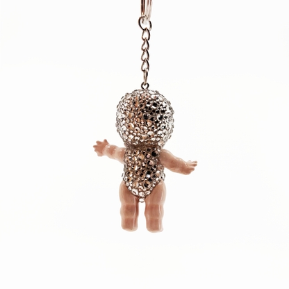 Bedazzled Baby Doll Keychain