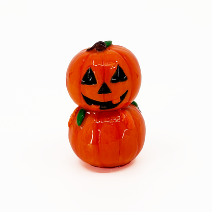 Orange Jack-O-Lantern Figurine