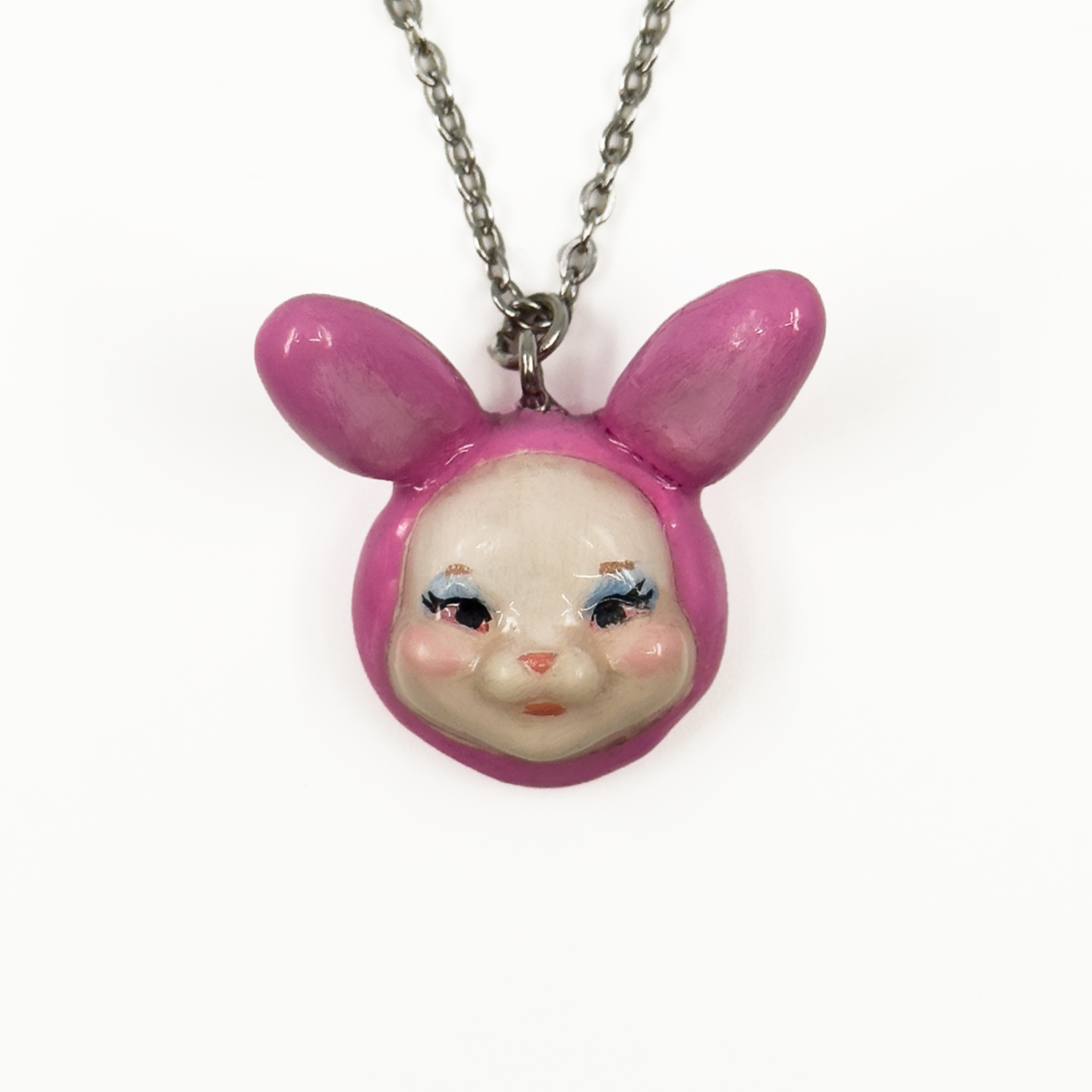 Pink Bunny Necklace