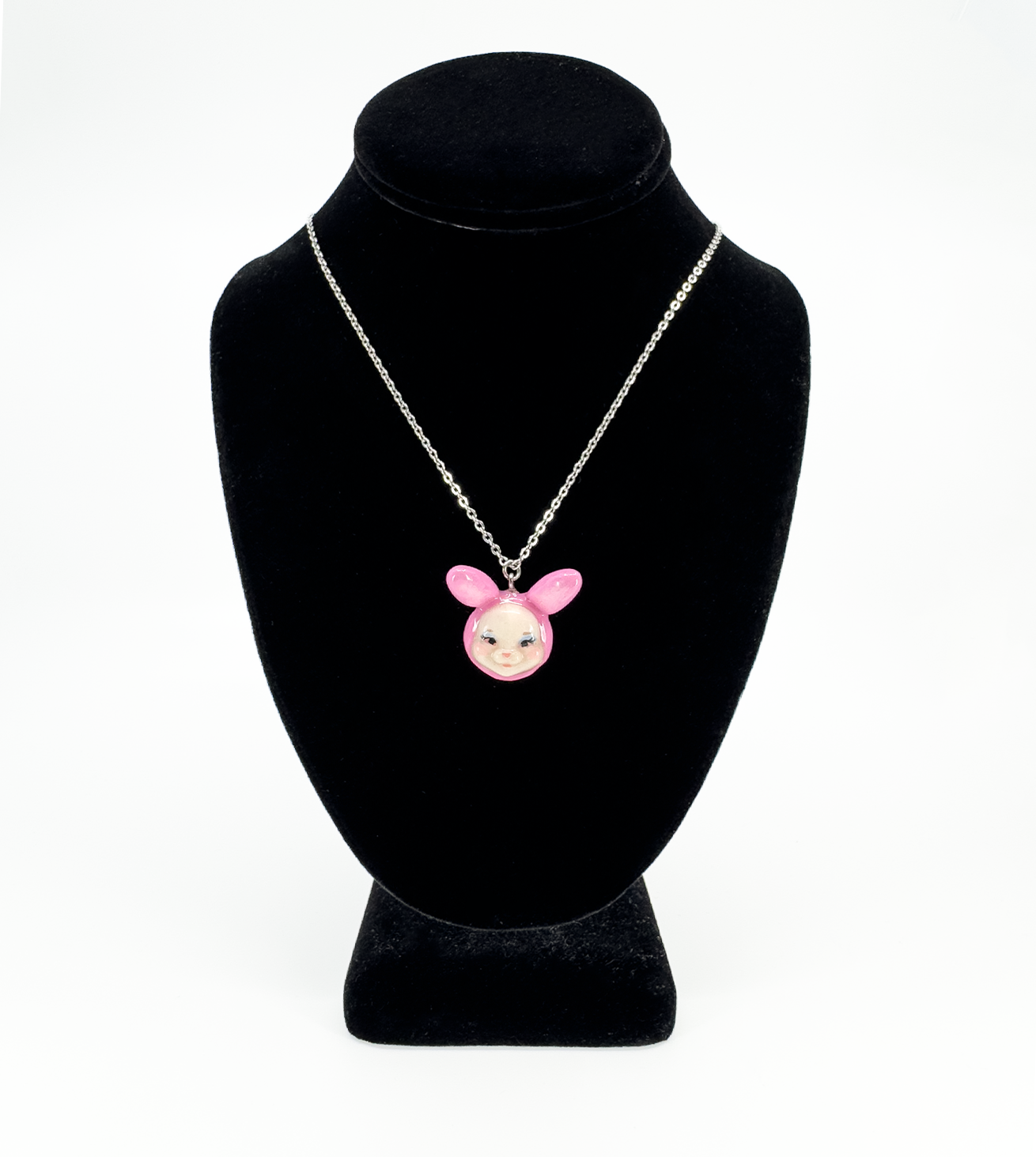 Pink Bunny Necklace