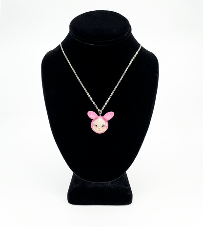 Pink Bunny Necklace