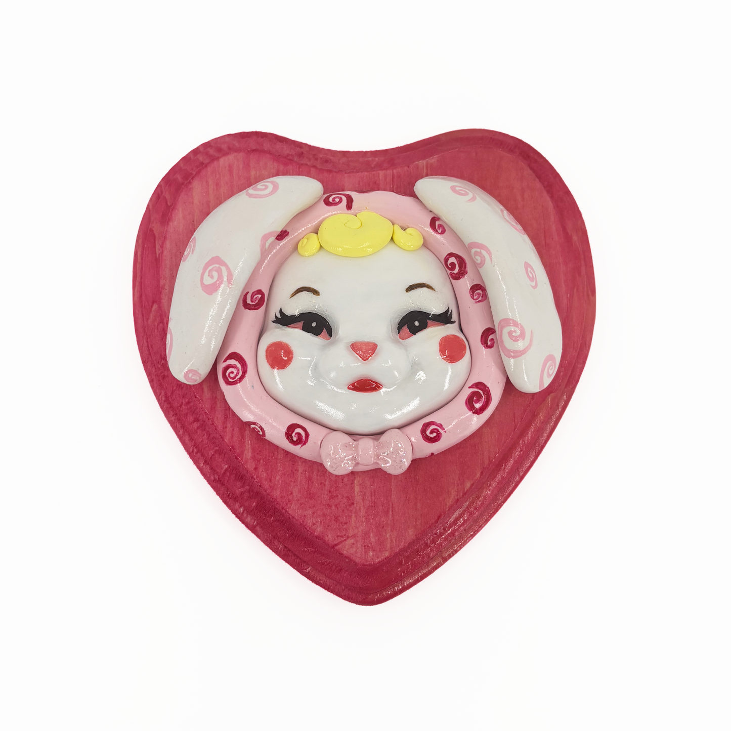 Swirly Bunny Wall Plaque