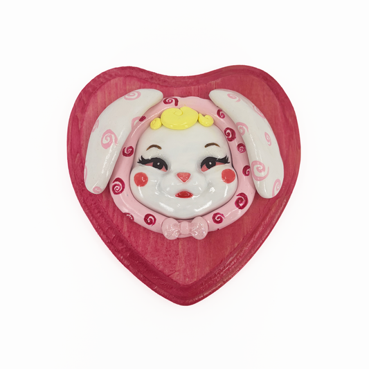 Swirly Bunny Wall Plaque