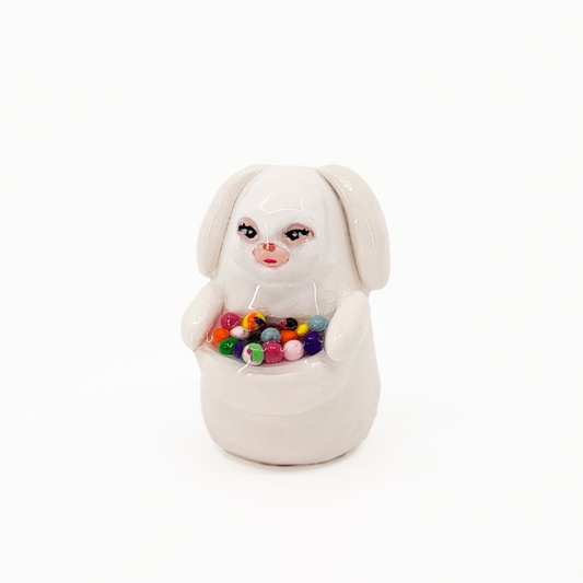 Trick-Or-Treat Bunny Figurine