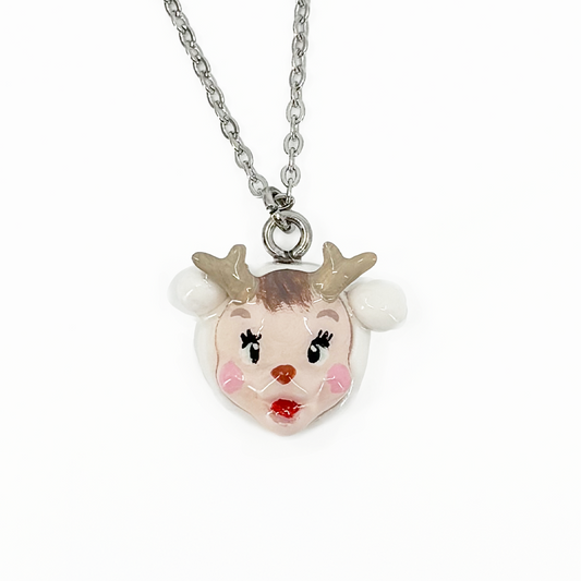 White Fawn Necklace